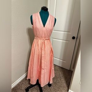 Kate Spade pink gingham dress size 2